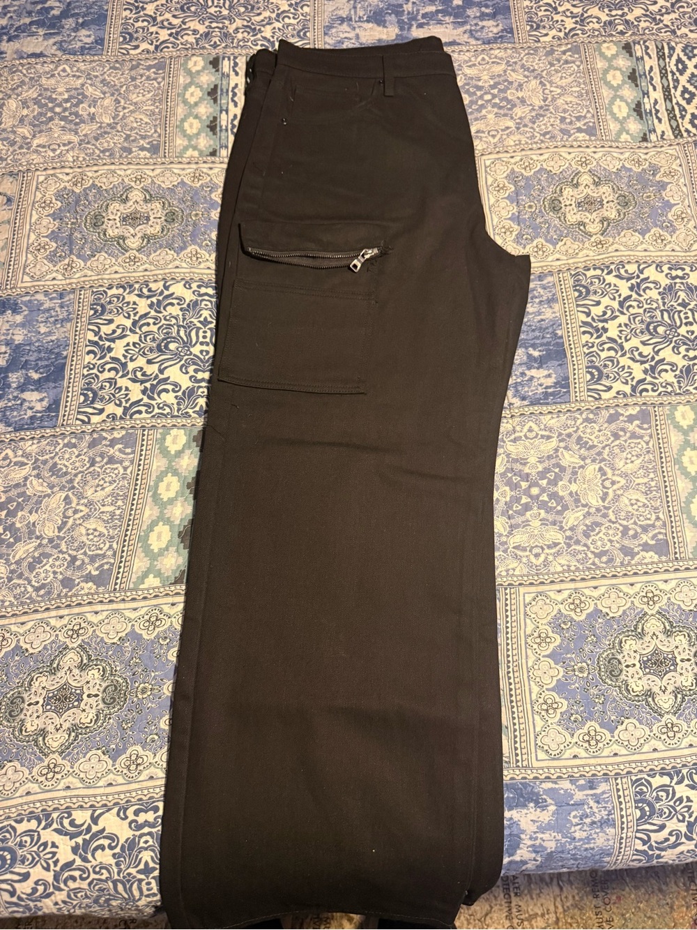 Fashion Nova Men's Black Cargo Pants